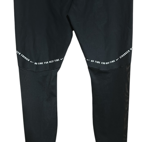 Nike Women’s Power JDI Training Black Leggings with Mesh Panels Black Size M - Picture 9 of 12